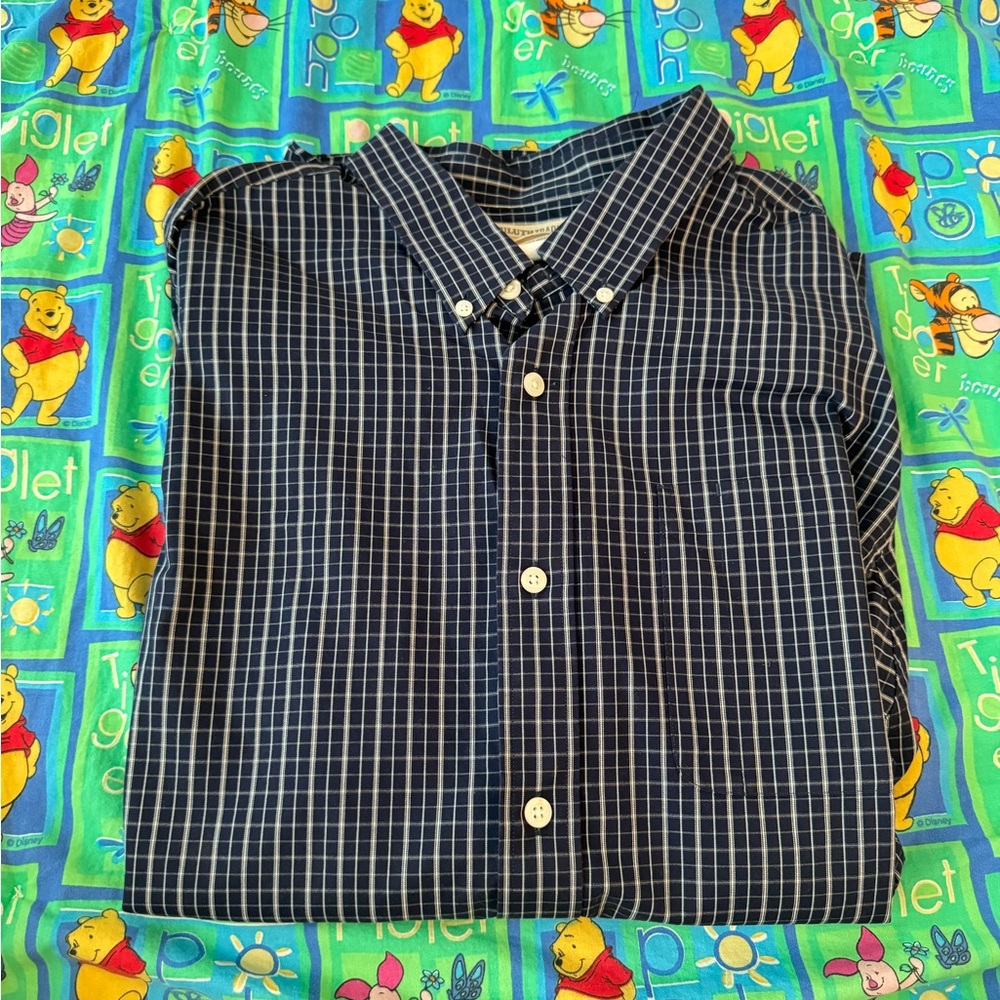 Duluth Trading Co Wrinkle Fighter Plaid Button Down Shirt